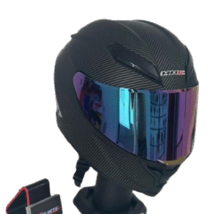Casco Mrc integral simil carbono